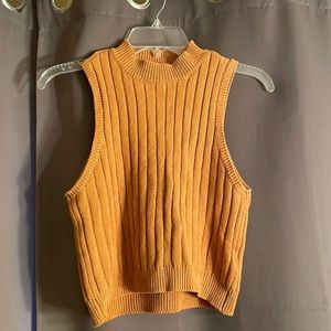 Cable sweater tank vest